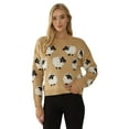 thumbnail image 1 of Relaxed Fit Animal Pattern Sweater, 1 of 5
