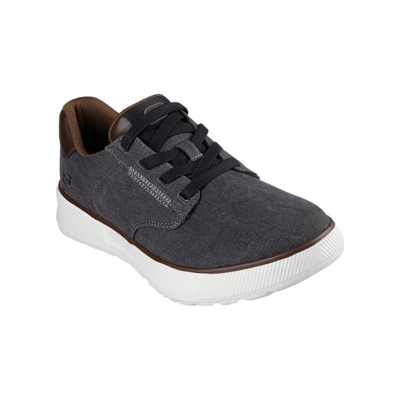 Sketchers Men's Relaxed Fit: Smooth Toe Canvas Bungee Lace Sneaker (Wide Width Available)