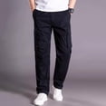 thumbnail image 1 of Relaxed Fit Cargo Pants for Men & Big Sizes, Light Fashion Affordable Daily Work Trousers, 1 of 9