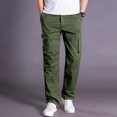 thumbnail image 1 of Relaxed Fit Cargo Pants for Men & Big Sizes, Light Fashion Affordable Daily Work Trousers, 1 of 9