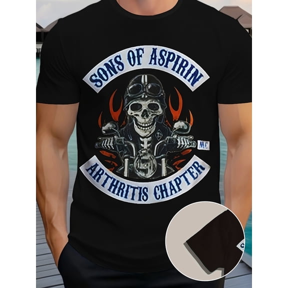 Relaxed Fit Casual Shirt for Biker Enthusiasts & Everyday Streetwear, Summer Clothing, Edgy Fashion, Comfortable Material, Short Sleeve Top