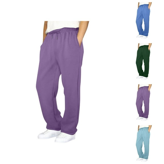 Relaxed-Fit Pants - Comfortable Breathable Sweatpants with Pockets and Elastic Waistband for Hiking & Outdoor Activities