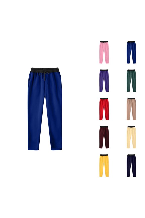 Relaxed-Fit Pants - Comfortable Breathable Sweatpants with Pockets and Elastic Waistband for Hiking & Outdoor Activities