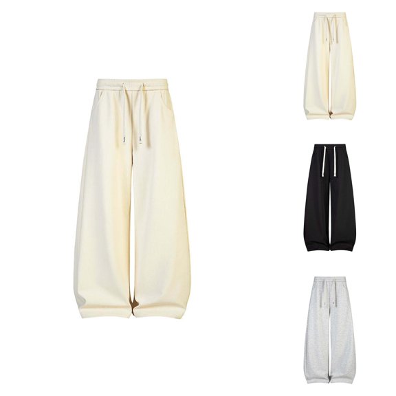 Relaxed-Fit Pants - Comfortable Breathable Sweatpants with Pockets and Elastic Waistband for Hiking & Outdoor Activities