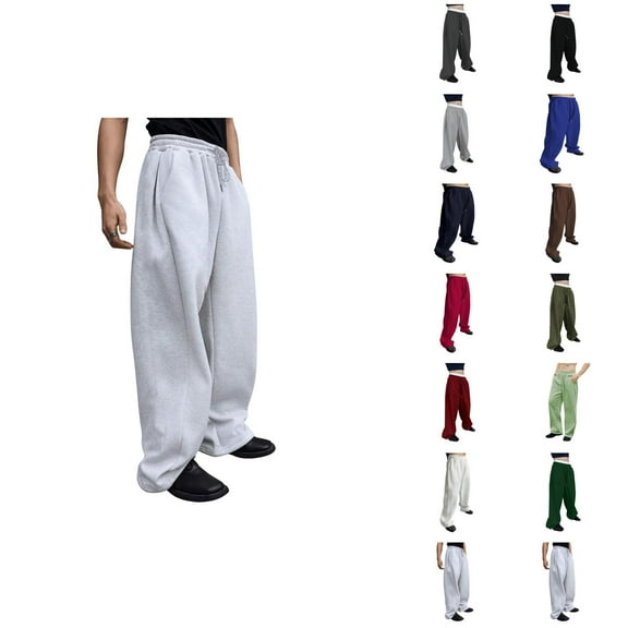 Relaxed-Fit Pants - Comfortable Breathable Sweatpants with Pockets and Elastic Waistband for Hiking & Outdoor Activities