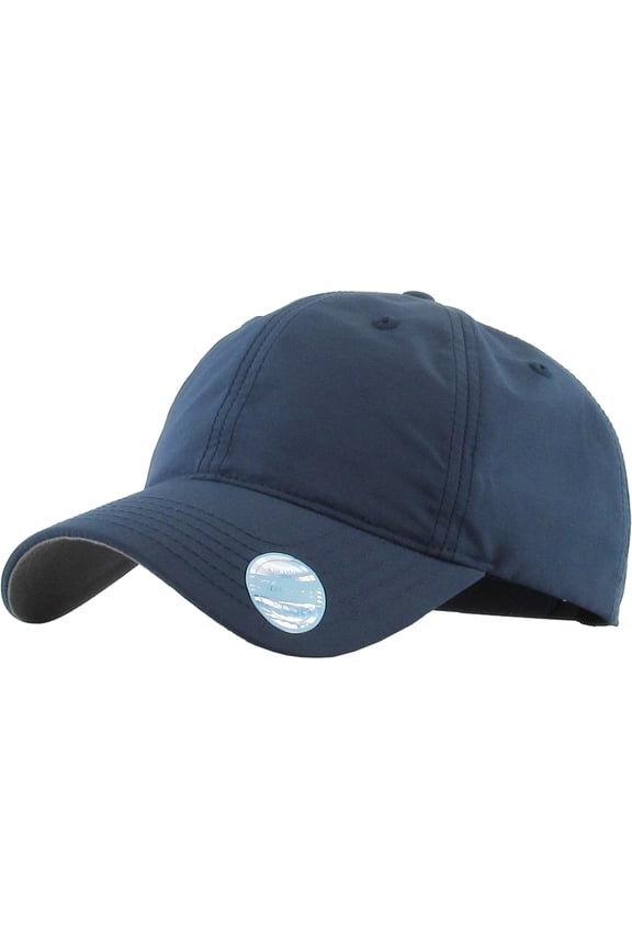 Relaxed Fit Unconstructed Nylon Sports Cap Adjustable Performance Hat