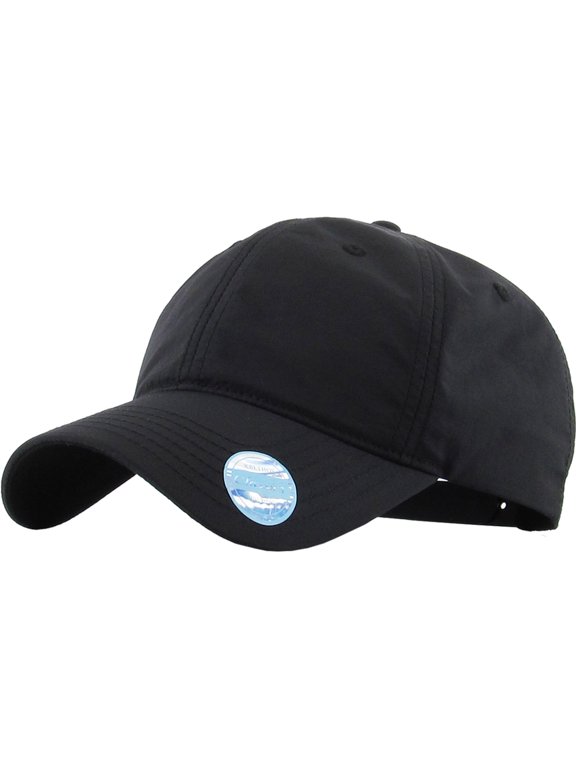 Relaxed Fit Unconstructed Nylon Sports Cap Adjustable Performance Hat