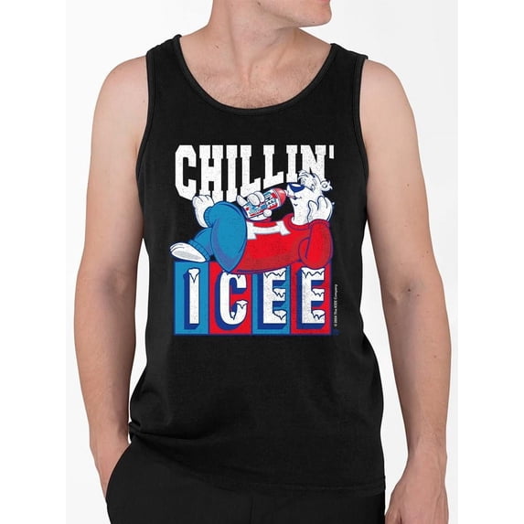 Relaxed ICEE Chill Mode - Bear Fun Graphic Men's Tank Top