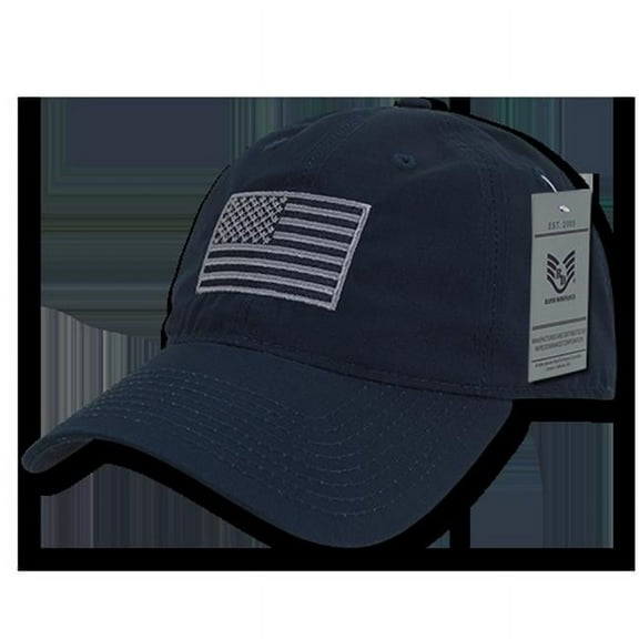 Relaxed Ripstop Cap, USA Flag, Navy