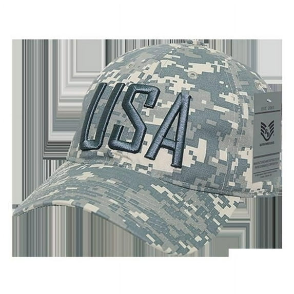 Relaxed Ripstop Cap, USA Text, ACU
