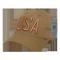 thumbnail image 1 of Relaxed Ripstop Cap, USA Text, Coyote, 1 of 4