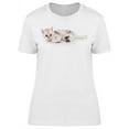thumbnail image 1 of Relaxed Shorthair Cat T-Shirt Women -Image by Shutterstock, Female Medium, 1 of 2