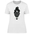 thumbnail image 1 of Relaxed Woman With Long Hair T-Shirt Women -Image by Shutterstock, Female x-Large, 1 of 2