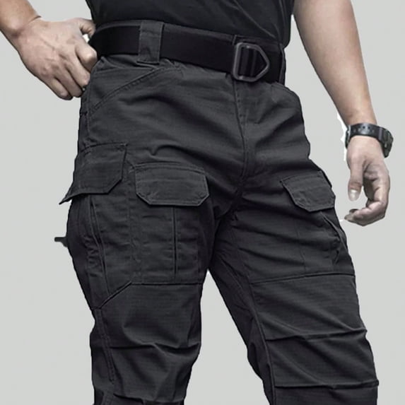 Relaxed Work Cargo Pants Mens Pant Black,Size M-XXL