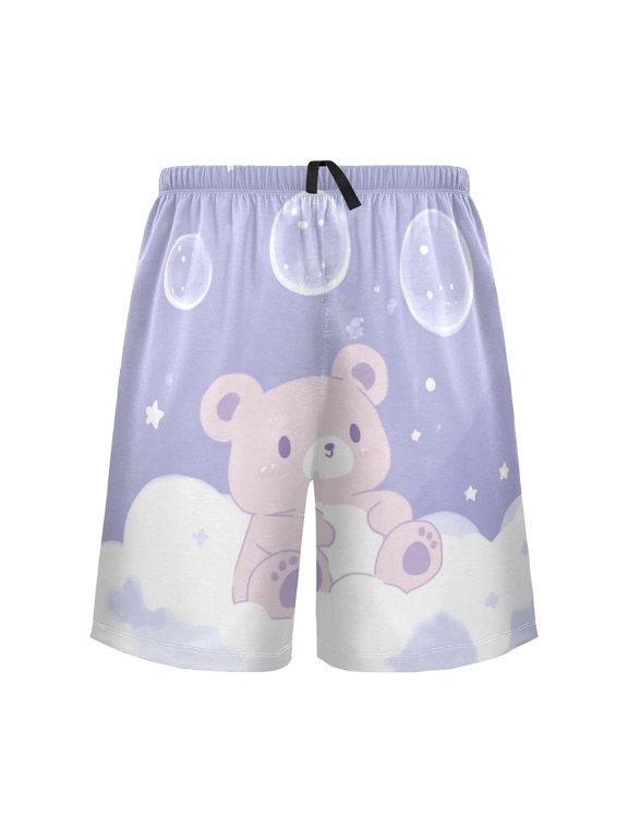 Relaxed fit printed pajama bottoms, sizes S to XXL A Bear