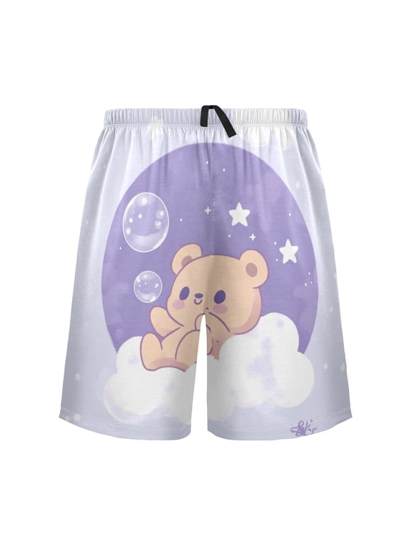 Relaxed fit printed pajama bottoms, sizes S to XXL A Cute Bear