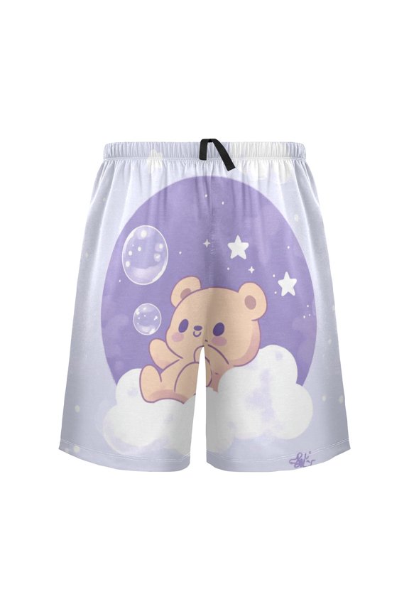 Relaxed fit printed pajama bottoms, sizes S to XXL A Cute Bear