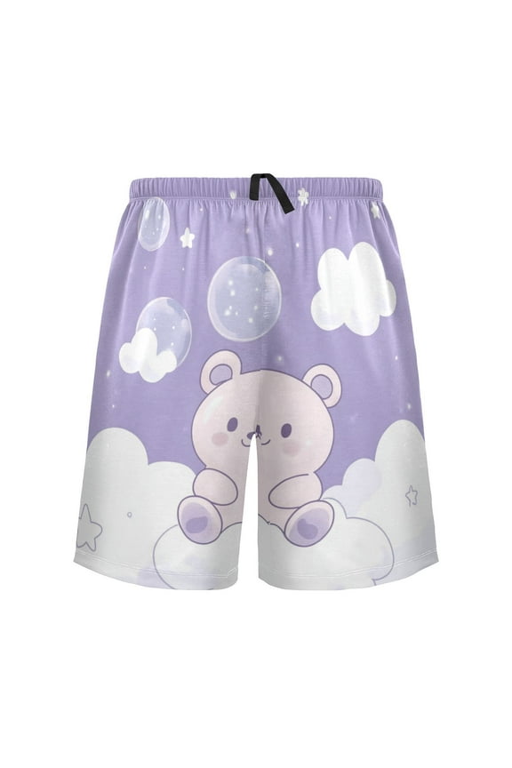 Relaxed fit printed pajama bottoms, sizes S to XXL A Cute Teddy Bear