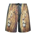 thumbnail image 1 of Relaxed fit printed pajama bottoms, sizes S to XXL A Huge Lion, 1 of 7