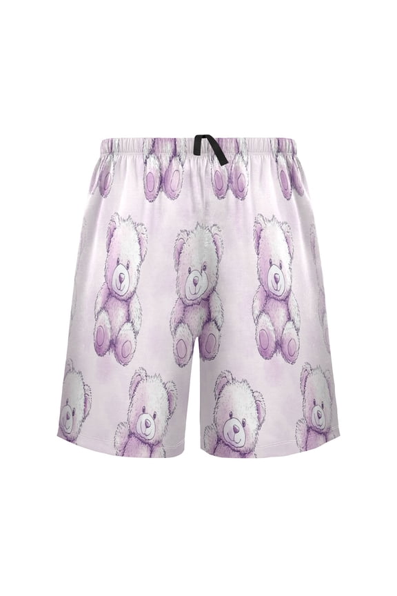 Relaxed fit printed pajama bottoms, sizes S to XXL Bear