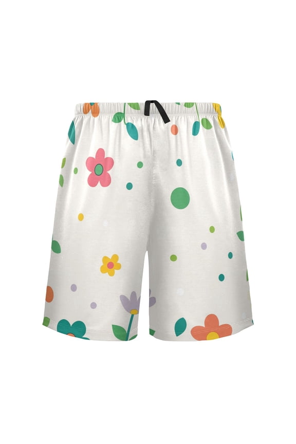 Relaxed fit printed pajama bottoms, sizes S to XXL Beautiful Floral