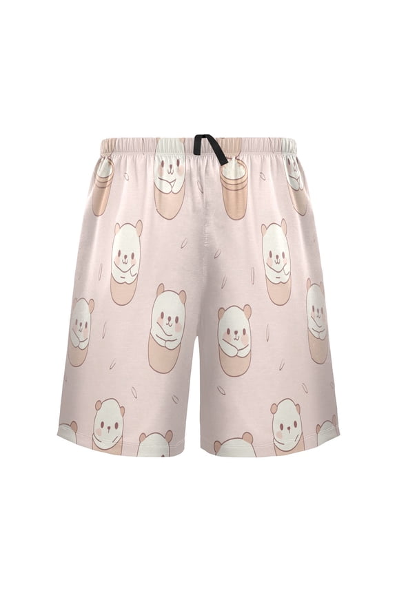 Relaxed fit printed pajama bottoms, sizes S to XXL Cute Little Bear