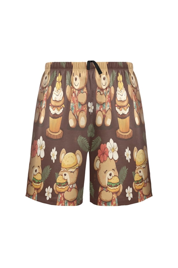 Relaxed fit printed pajama bottoms, sizes S to XXL Cute Little Bear