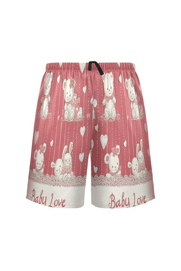 Relaxed fit printed pajama bottoms, sizes S to XXL Cute Teddy Bears