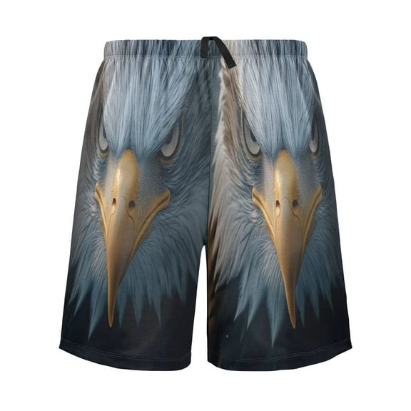 Relaxed fit printed pajama bottoms, sizes S to XXL Eagles