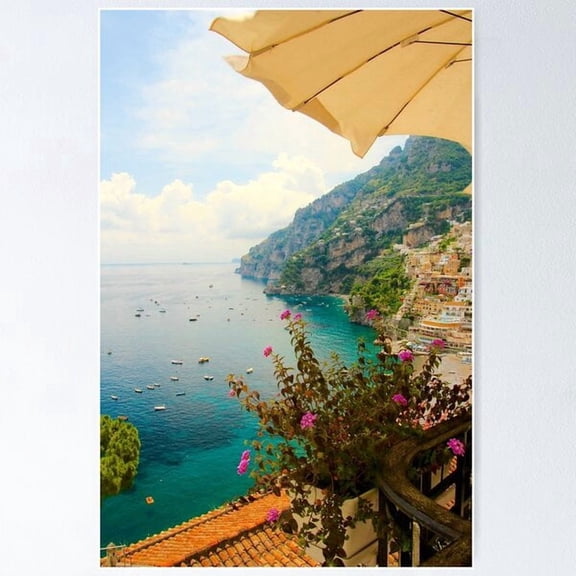 Relaxing In Positano Poster, Poster Only