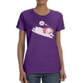 thumbnail image 1 of Relaxing Pug In Love T-Shirt Women -Smartprints Designs, Female XX-Large, 1 of 4