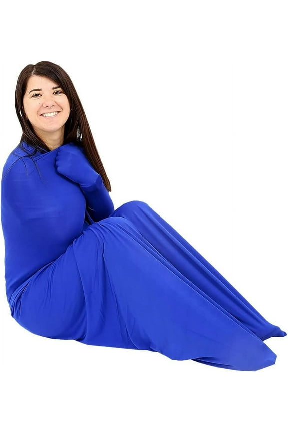 Relaxing Sensory Toys Socks Processing Disorders Body Wrap to Relieve Stress Anxiety Autism ADHD ADD Tactile Items for Therapeutic Play (Color : Blue, Size : XL/X-Large)