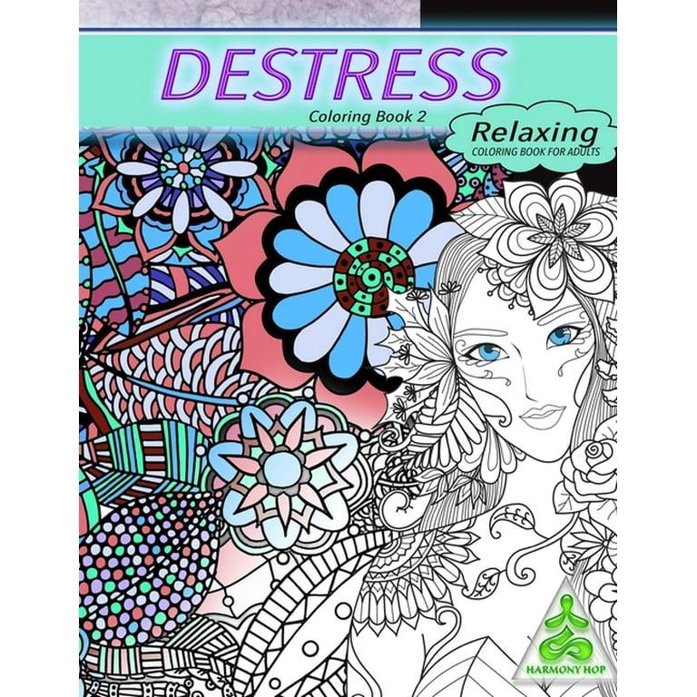 Relaxing coloring book for adults : DESTRESS COLORING BOOK 2: Relaxing  coloring book for adults with destressing designs (Paperback)
