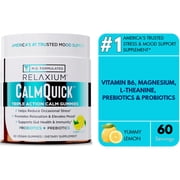 Relaxium Calm Gummies with Vitamin B6, Magnesium, L-Theanine, Sugar Free, 60 Count