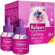 Calming Cat Diffuser Refill & Anti Anxiety Pet Products - Feline Calm Pheromones & Cats Comfort - Stress Relief with New Zone, Fighting with Dogs & Behavior Control (2 Pack (Diffuser not Included))