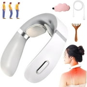 Relaxnecker Neck Massager, 2024 Relaxnecker Neck and Back Massager, Shiatsu Neck and Shoulder Massager with Heat, 5 Modes & 15 Gears, Relaxnecker Portable Neck Massager for Pain Relief
