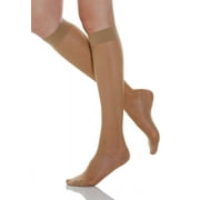 Relaxsan Basic 850 (1 Pair - Beige, Sz.3) - moderate support knee high socks 15-20 mmHg, 100% Made in Italy