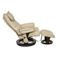 Relaxzen 8Motor Massage Recliner with Lumbar Heat and Ottoman