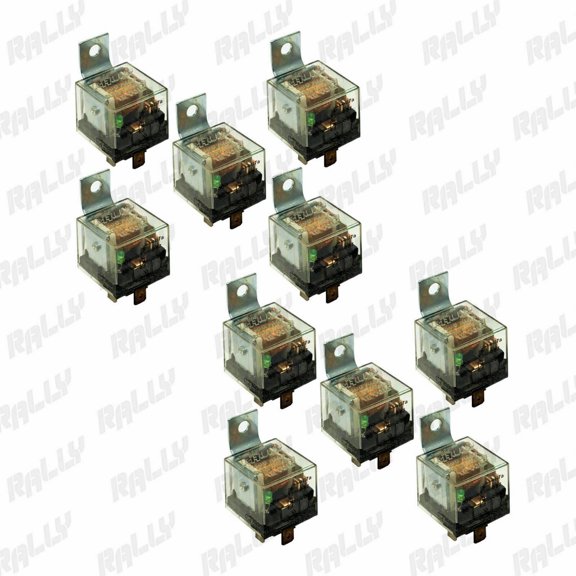 10 Pcs Relay 5 Pin Universal 12V 100 AM For Cars Automotive Truck Alarm Bulb