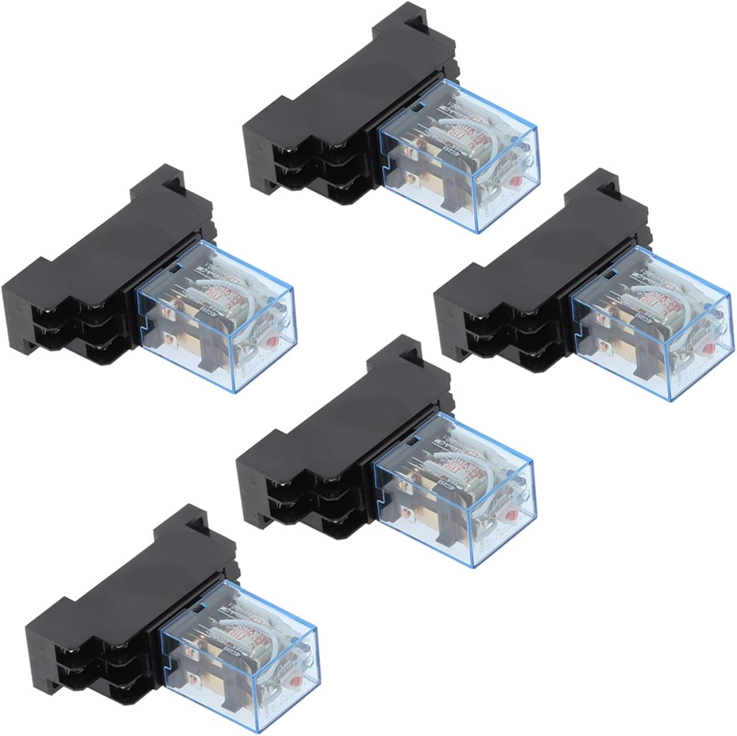 Relay 5set 12V 24V 36V 110V 220V 220V 10A Coil Power Relay DPDT LY2NJ