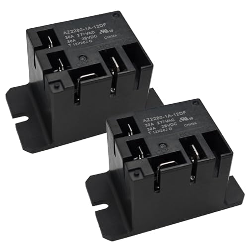 Power Relay AZ2280-1C-24AF (Pack of 2) - 24VAC 30A 277VAC