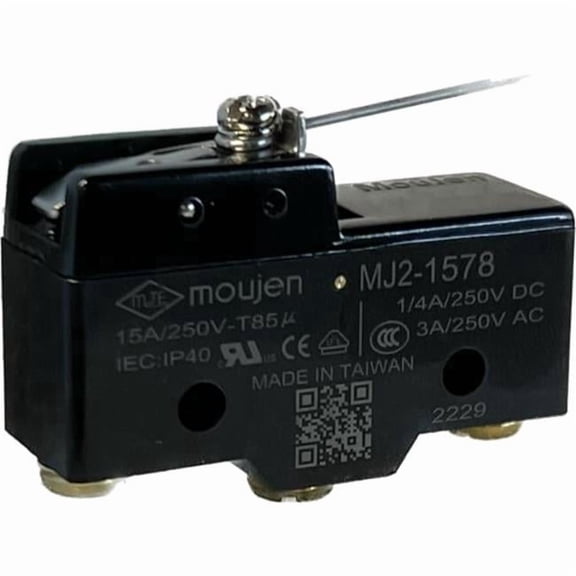 Relay & Control MJ2-1578 Microswitch Momentary Contacts - Single Pole - Double Throw 15A, 125, 250 or 480 VAC