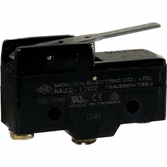 Relay & Control MJ2-1702 Microswitch - Sensitivity Adjustable Momentary Contacts - Single Pole -Double Throw 15A, 125, 250 or 480 VAC