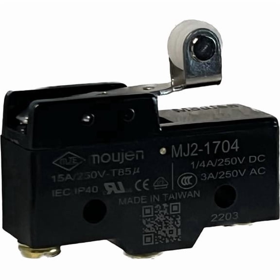 Relay & Control MJ2-1704 Microswitch - Sensitivity Adjustable Momentary Contacts - Single Pole -Double Throw 15A, 125, 250 or 480 VAC