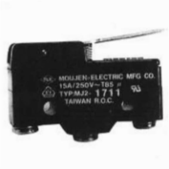 Relay & Control MJ2-1711 Microswitch - Oil Tight - Sensitivity Adjustable Momentary Contacts - Single Pole -Double Throw 15A, 125, 250 or 480 VAC