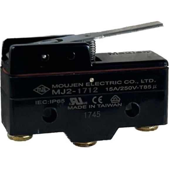 Relay & Control MJ2-1712 Microswitch - Oil Tight - Sensitivity Adjustable Momentary Contacts - Single Pole -Double Throw 15A, 125, 250 or 480 VAC