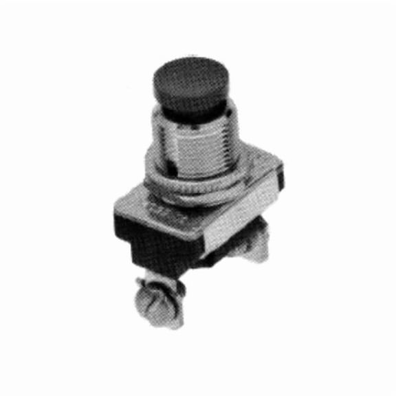 Relay & Control TPB-22 Assorted Switches - Accessories - Push Button - SPST Normally Off - Black Button 3A - 120V - 1.5A - 240V