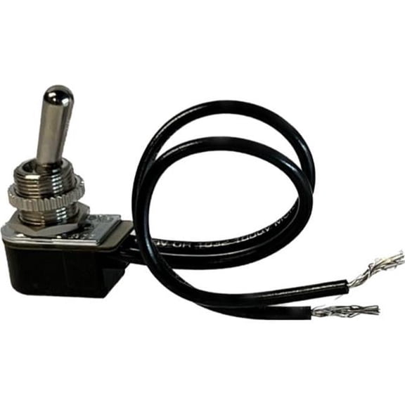 Relay & Control TS-203. Toggle Switches - SPST On-Off - Long Handle 6 in. Wire Leads 6A - 125V - 3A - 250V