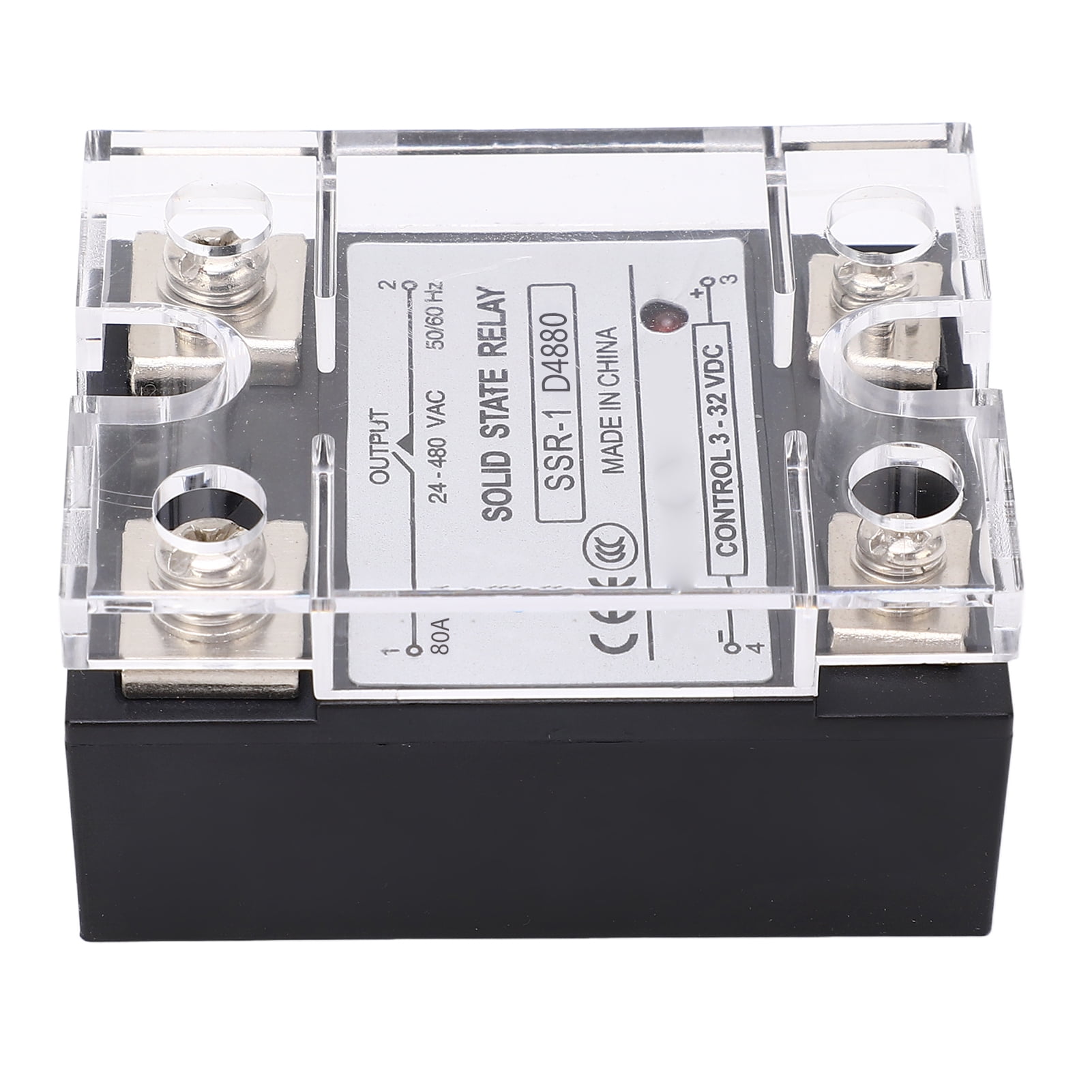 Relay, Engineering Shell High Strength DC To AC SSR 80A For Motor