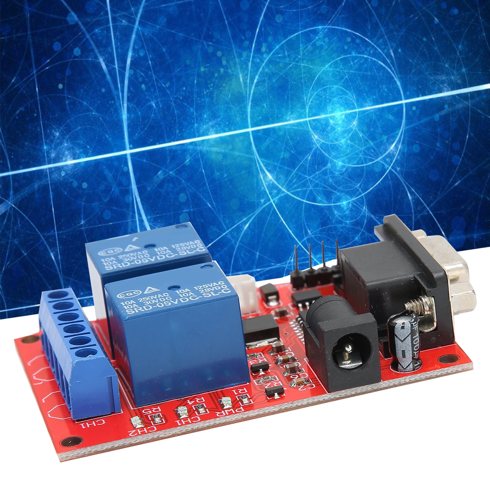 Relay Module 4A Serial Port Control 2Channel,Capacitor Filter SingleChip Controller SR10 With
